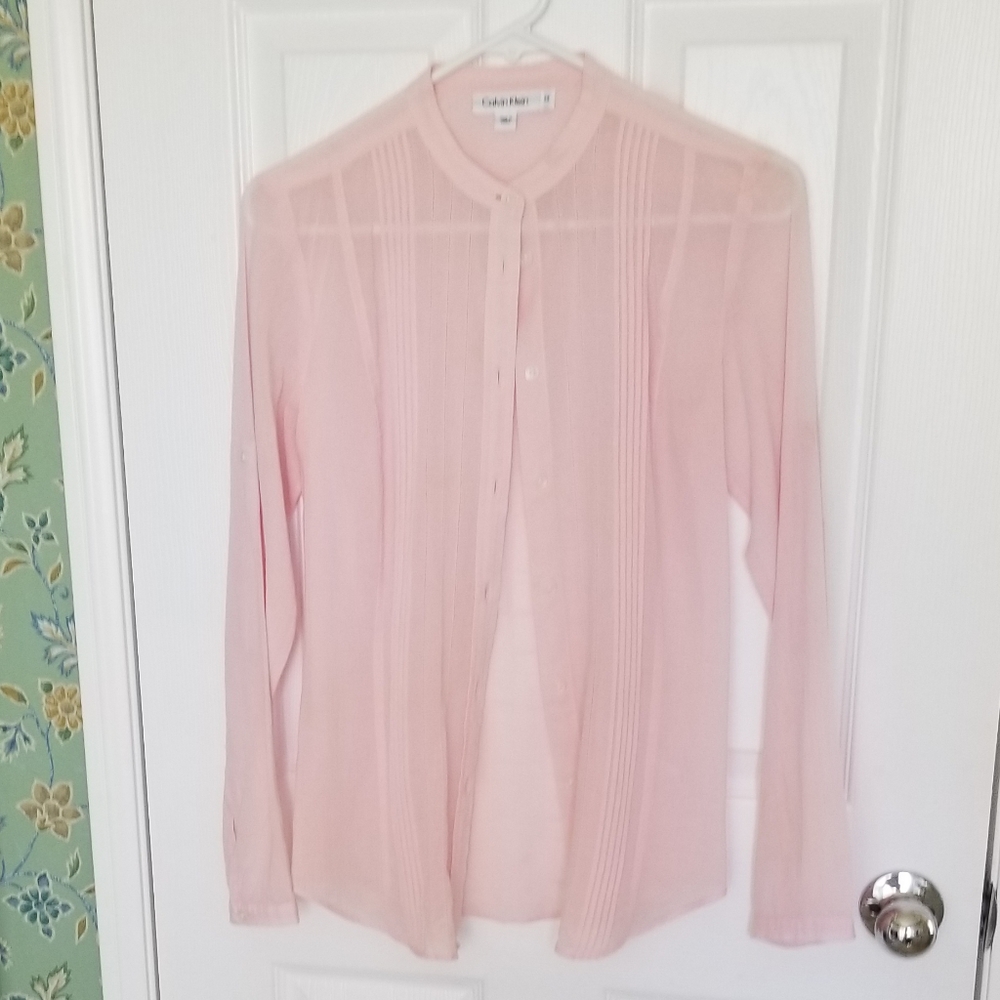 Calvin Klein 100% Cotton Linen look Shirt